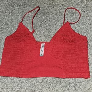 Zanana Red Women's Crop Top